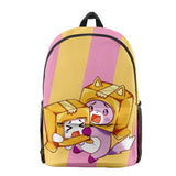 3D Cartoon Lankybox School Bag Children Backpack Boys Girls Oxford Waterproof