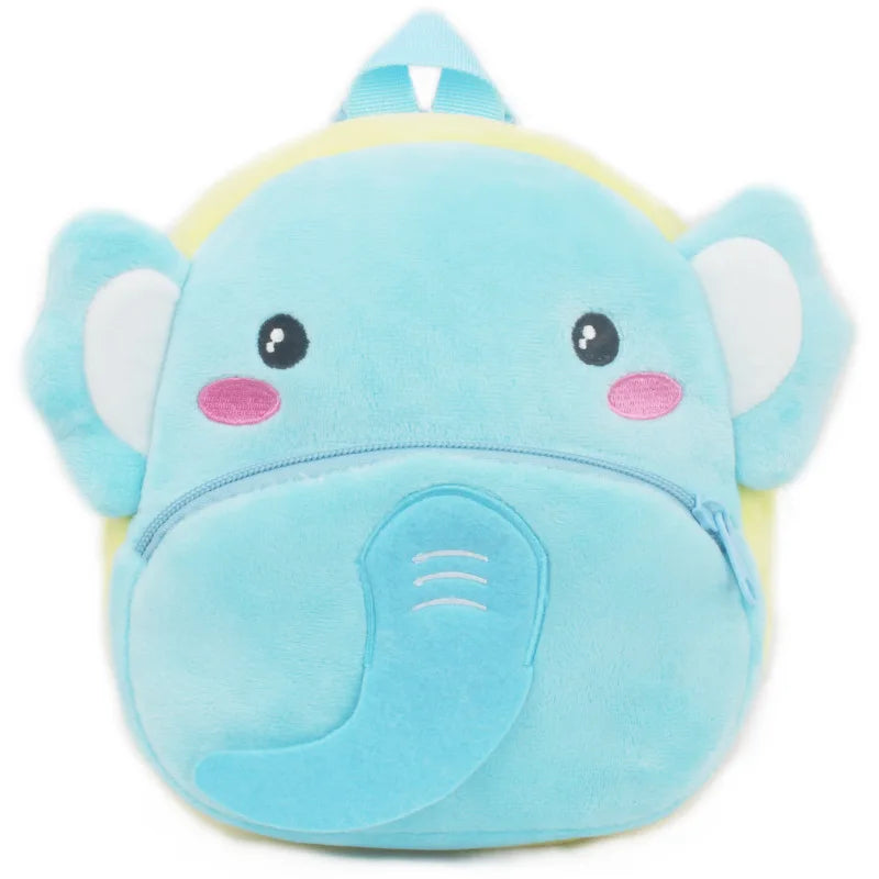 3D Cartoon Plush Kids Backpack for Boys and Girls