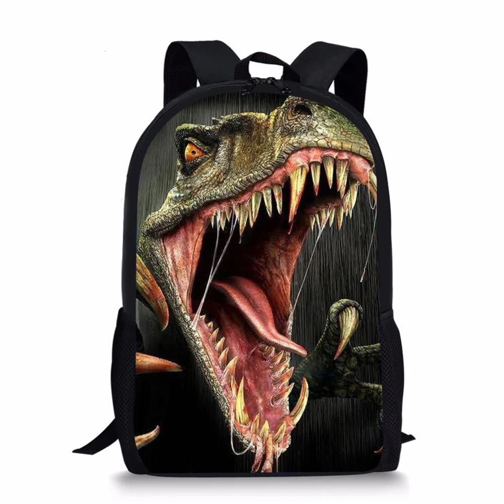 3D Dinosaur Pattern Large Capacity School Bag for Boys