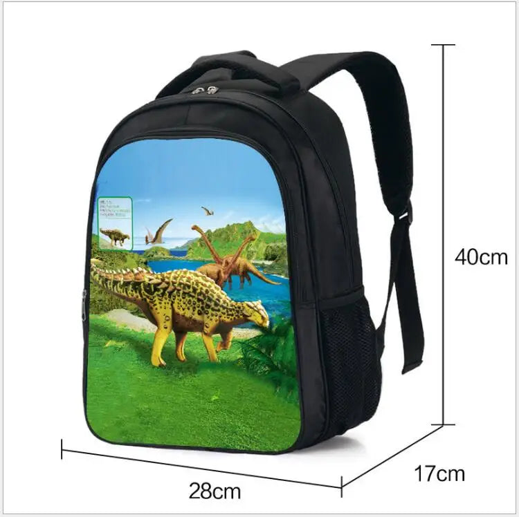 3D Dinosaur Kids Backpack Children Gift For Boys/Kids Travel BookBag