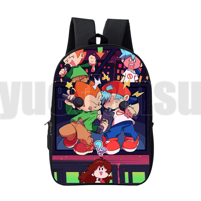 3D FNF Backpack Boys Girls School Bag Teens High Capacity Travel Bag