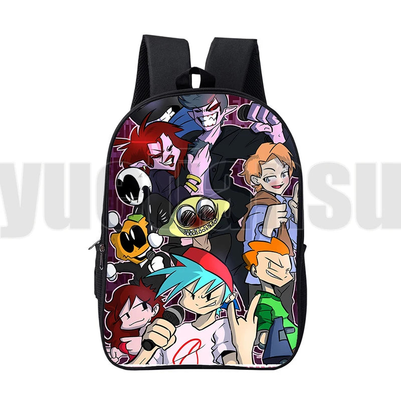 3D FNF Backpack Boys Girls School Bag Teens High Capacity Travel Bag