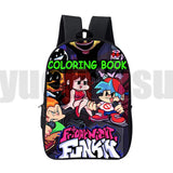 3D FNF Backpack Boys Girls School Bag Teens High Capacity Travel Bag