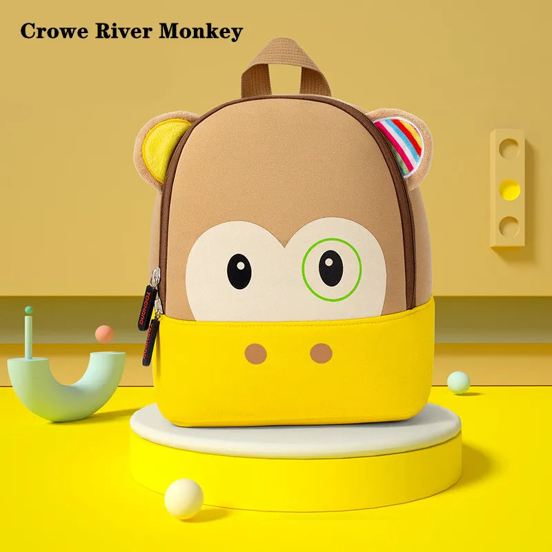 3D Cartoon Animal Backpack Lightweight Waterproof Softback for Kids