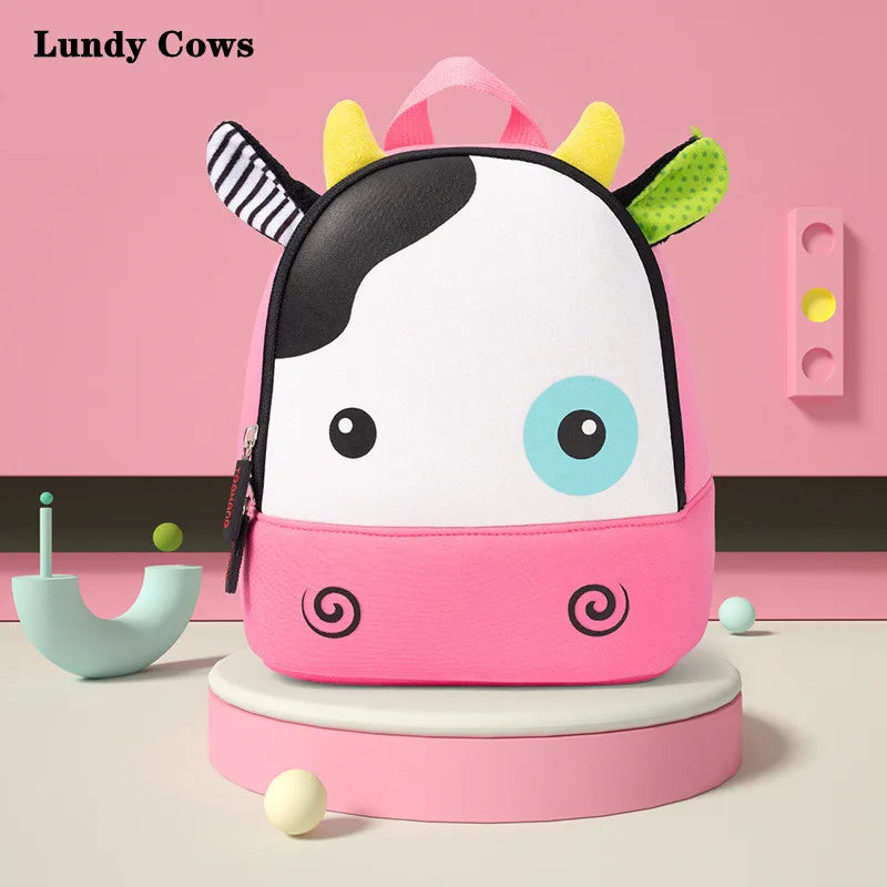 3D Cartoon Animal Backpack Lightweight Waterproof Softback for Kids