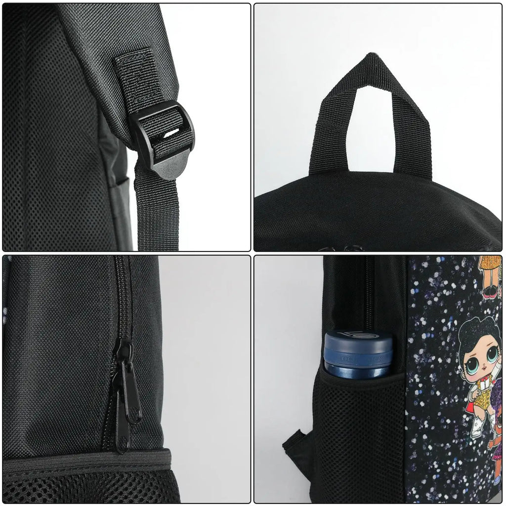 3D Mosasaurus Dinosaur Pattern School Bag Set/3Pcs