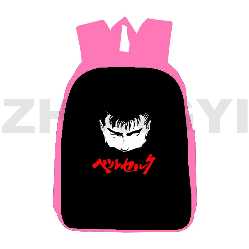 Berserk Guts Backpack Teenagers Zodd Schoolbag Pink
