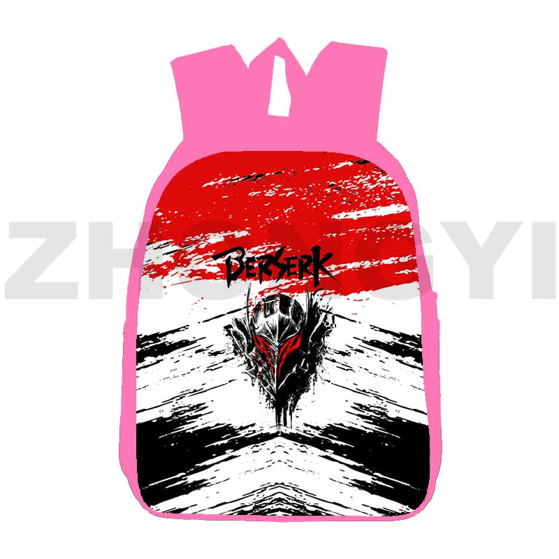 Berserk Guts Backpack Teenagers Zodd Schoolbag Pink