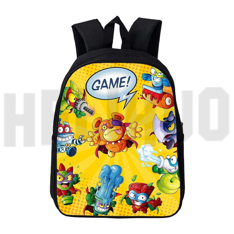 Cartoon Superzings Series 6/7 Backpack Men Women Teenager 12/16 Inch