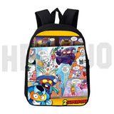 Cartoon Superzings Series 6/7 Backpack Men Women Teenager 12/16 Inch