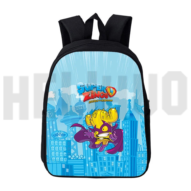 Cartoon Superzings Series 6/7 Backpack Men Women Teenager 12/16 Inch