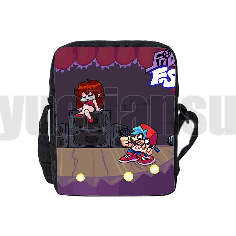 3D Print FNF Shoulder Bag Boys Girls Handbags Kids Crossbody Bag