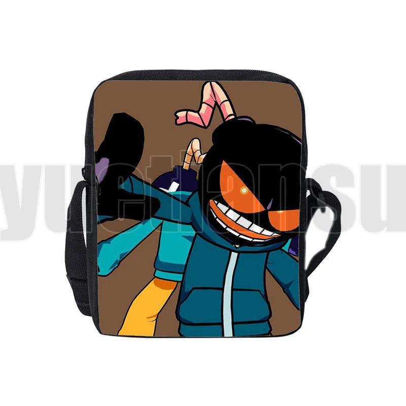 3D Print FNF Shoulder Bag Boys Girls Handbags Kids Crossbody Bag