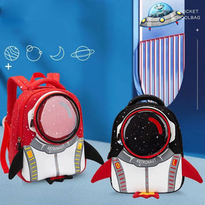 3D Rocket Childrens Backpack Astronauts School Bags Waterproof Cartoon