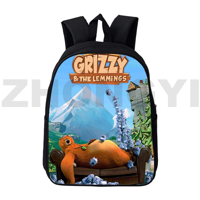 Grizzy and The Lemmings Backpack for Girls 12/16 Inch Laptop Bag