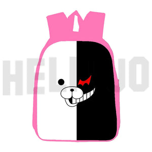 Danganronpa Monokuma Backpack 16 Inch Pink for School Girls