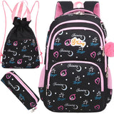 3pc/set School Backpack Bag Printing Students Nylon Mochila Shoulder Bags
