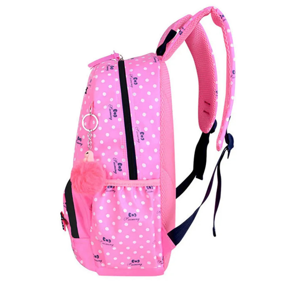 3pcs Printing School Bags for Girls Teenager Schoolbag Backpacks