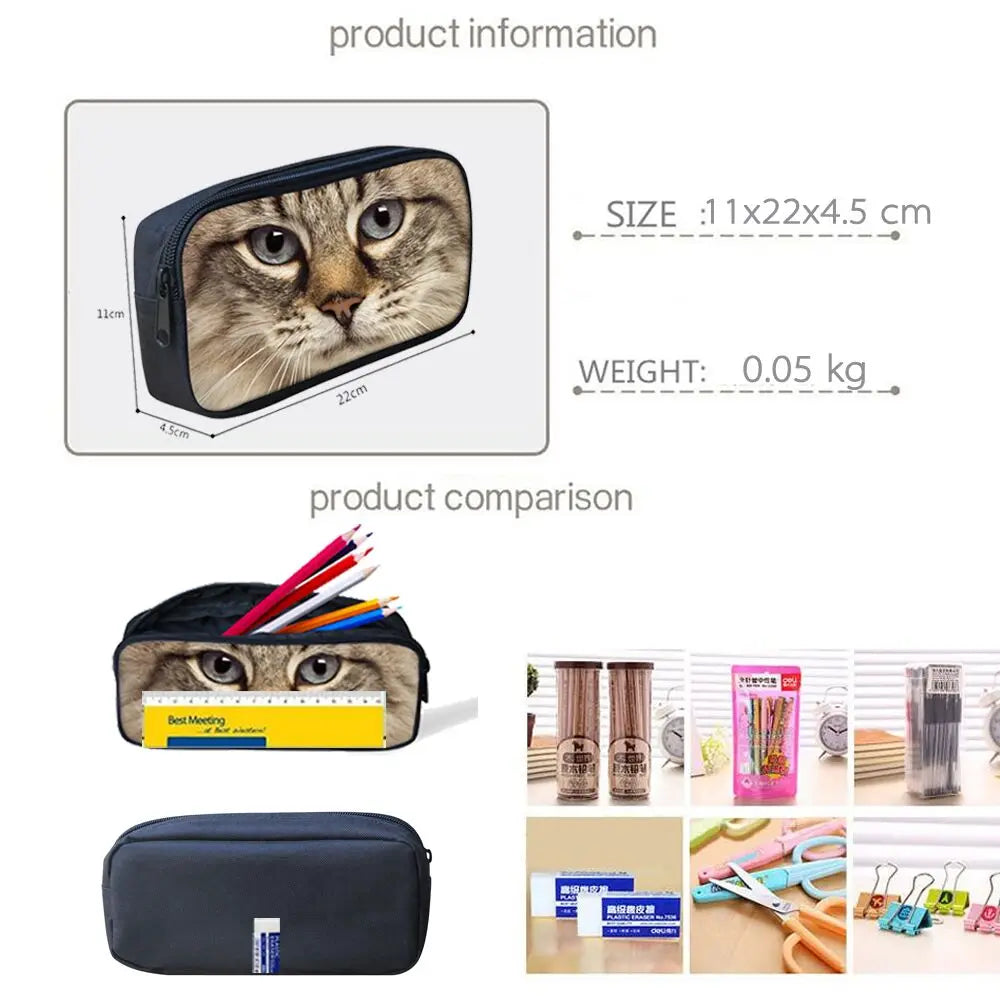 3pcs Dog 3D Printing School Bags for Kids