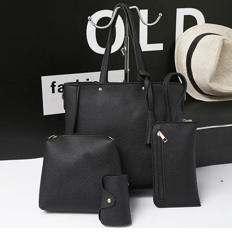 Women Messenger Bags Zipped Tassels Leather Handbag Purse Shoulder Bag