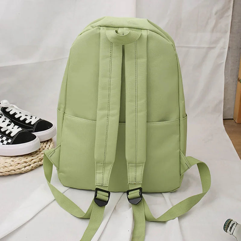 Daisy Backpack Canvas School Student Rucksack Teenage Girl's Shoulder Bag