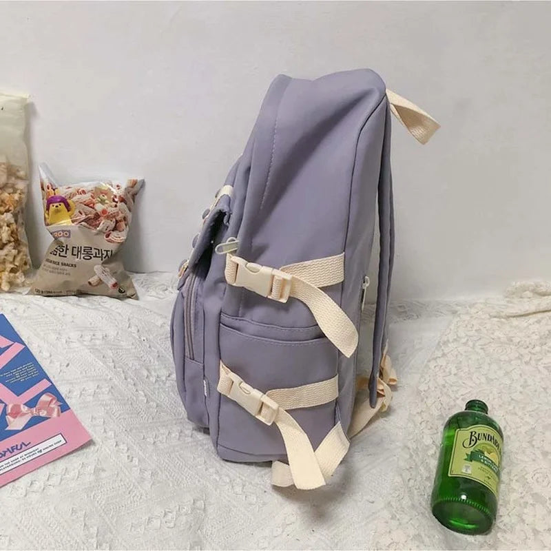 5 Colors Nylon Waterproof Student Backpack