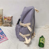 5 Colors Nylon Waterproof Student Backpack