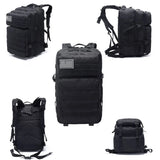 50L Military Backpack Tactical Rucksack Brown Waterproof Backpack