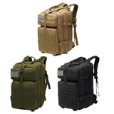 50L Military Backpack Tactical Rucksack Brown Waterproof Backpack