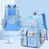 Girls Cartoon Animal Pattern Backpack Smooth Zipper School Bag