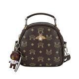 8 Inch PVC Backpack with Bee Decor, Teen School Bag