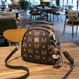 8 Inch PVC Backpack with Bee Decor, Teen School Bag