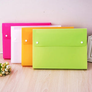 A4 Folder Double-button Organ Bag Student Office File Data Storage