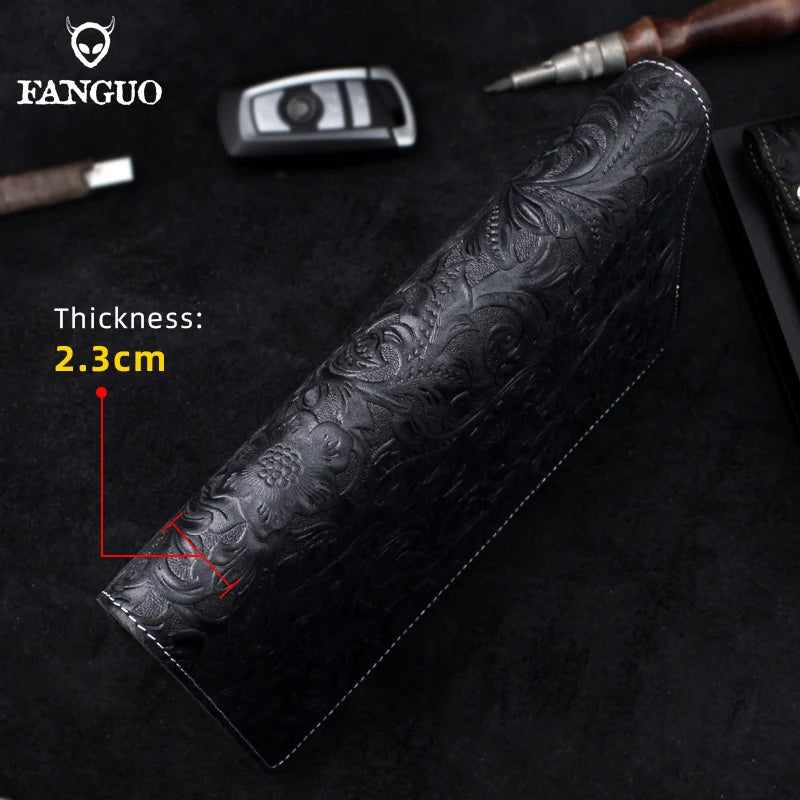 A5 Vintage Leather Notebook Cowskin Cover Business Travel School
