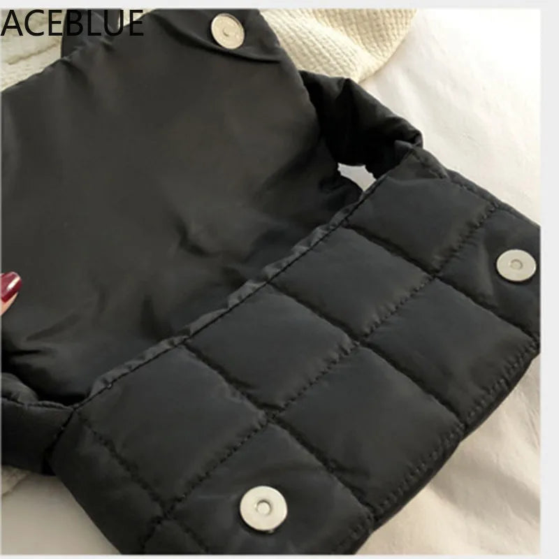 Aviation Cotton Crossbody Bags Women's Solid Shoulder Bag