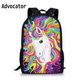 Unicorn Prints Orthopedic School Bags for Girls