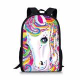 Unicorn Prints Orthopedic School Bags for Girls