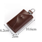 Men's Leather Home Key Case, Multi-function Compact Key Holder