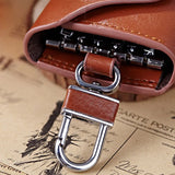 Men's Leather Home Key Case, Multi-function Compact Key Holder