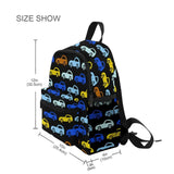 Girl's Car Cartoon Backpack for Ages 3-8