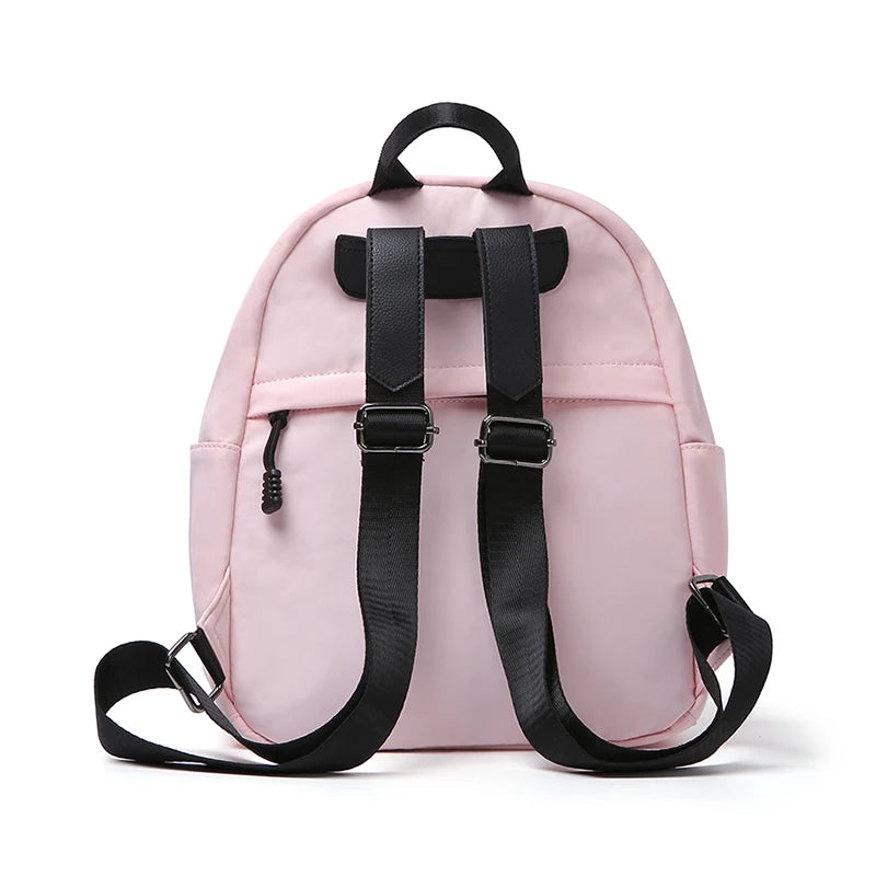 Cartoon Pig Women's Backpack Waterproof Bagpack For Teenager Girl