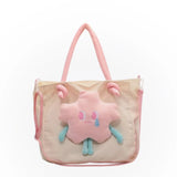 Sweet Girl Canvas Tote Bag Student Shoulder Bag