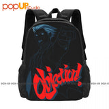 Ace Attorney Objection Gray Heather Backpack
