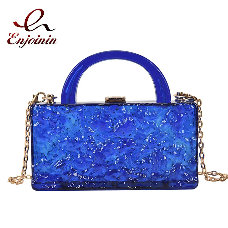 Acrylic Party Clutch Evening Bag Women Purses Handbags Shoulder