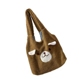 Cute Plush Handbag for Autumn Winter, Novelty Gift