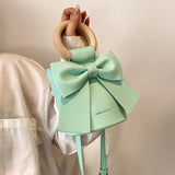 Chic Minority Bow Bucket Bag for Women
