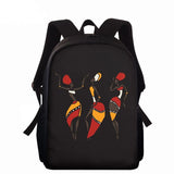 African American Art Schoolgirl Backpack 15inch