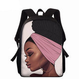 African American Art Schoolgirl Backpack 15inch