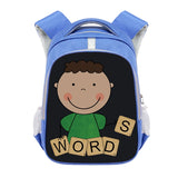 Afro Brown Science Boy Print Backpack for Teens