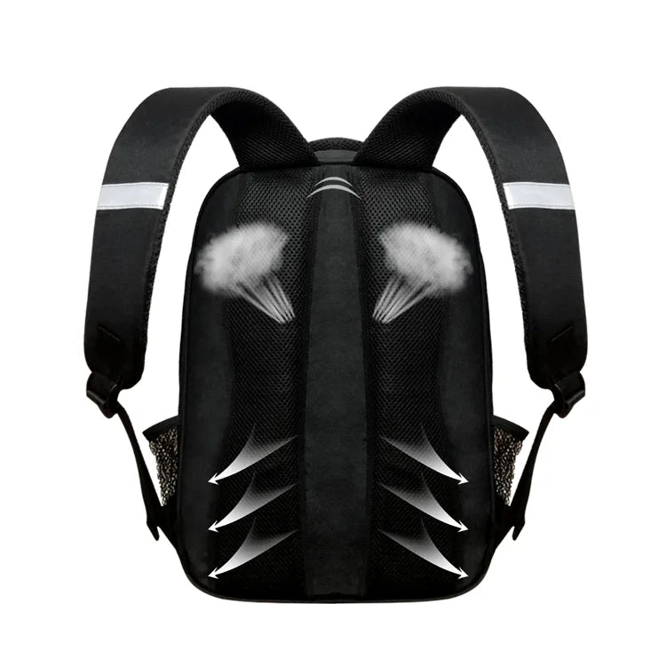 Afro Brown Science Boy Print Backpack for Teens